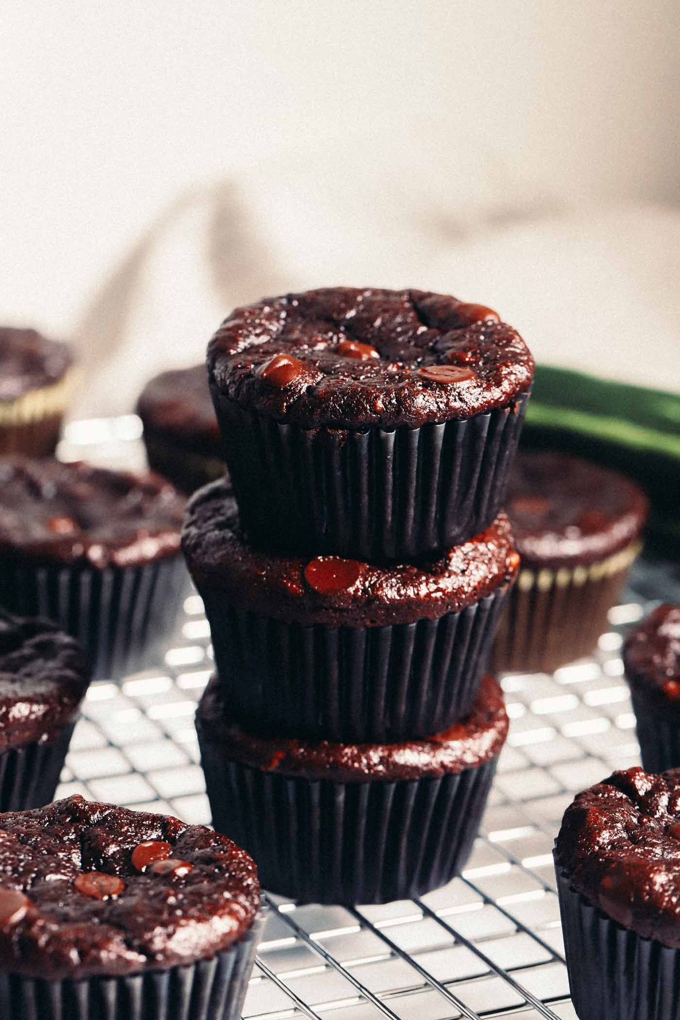 Gluten-Free Chocolate Zucchini Muffins: Dairy-Free Brownie Taste